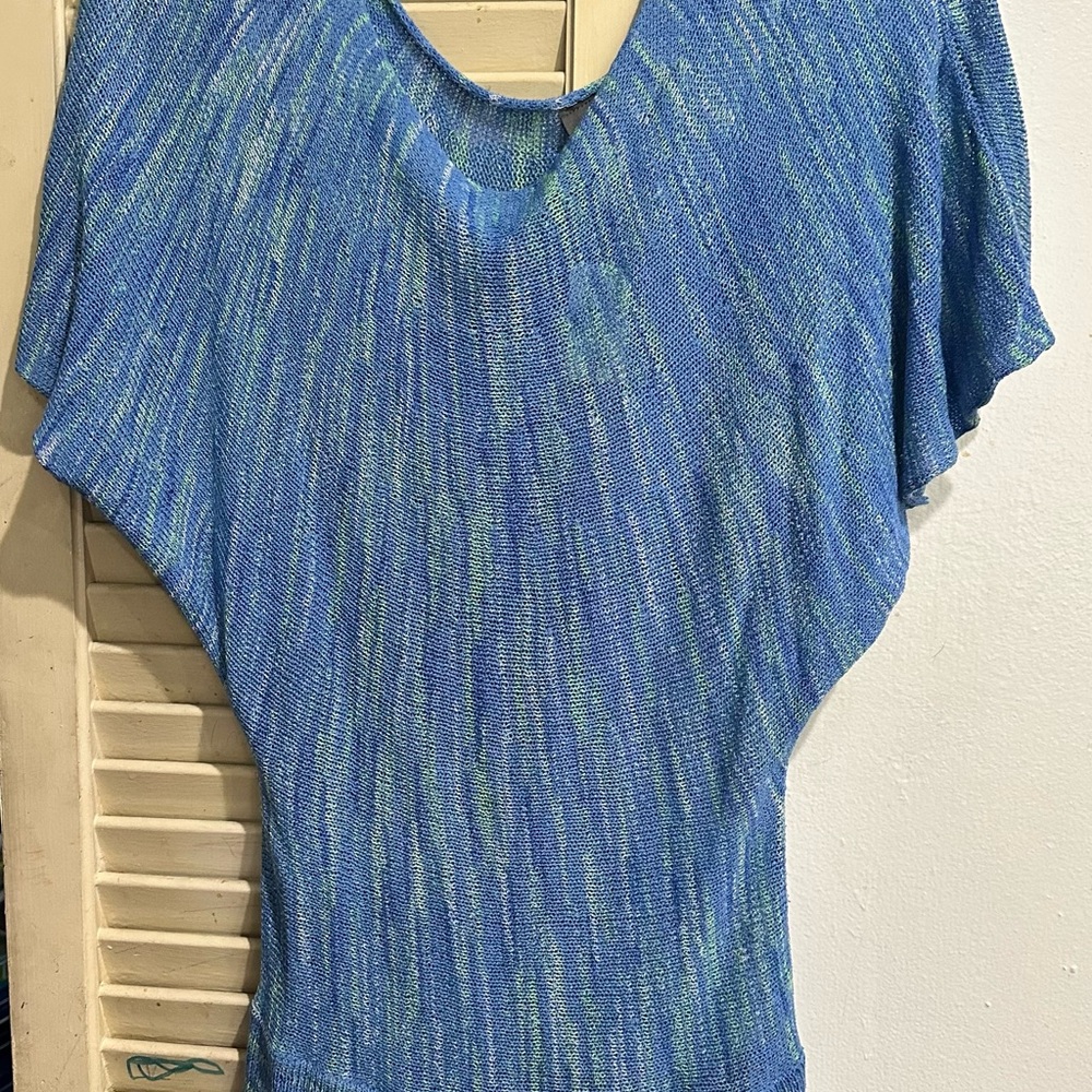 Dots Blue and Green Women's Top